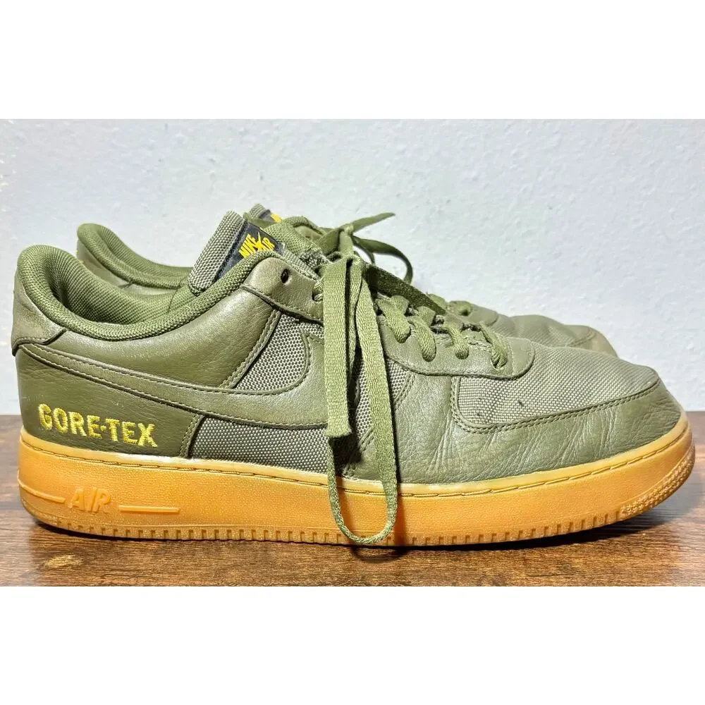 Nike Air Force 1 Gore-tex Medium Olive Sequoia Gold CK2630 200 Size 11